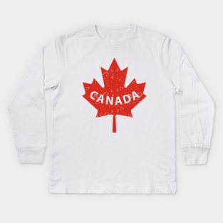 canada flag Kids Long Sleeve T-Shirt